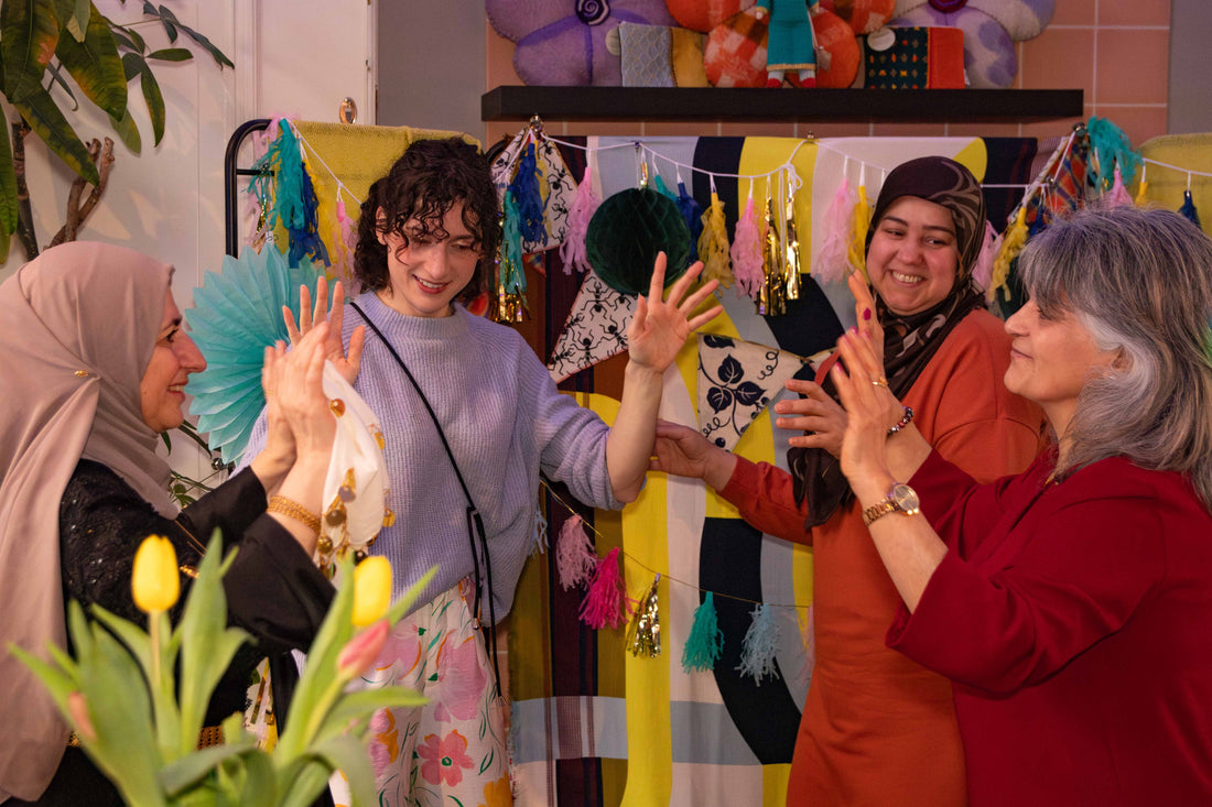 Vrouwenfeest bij Wereldwijven ateliers