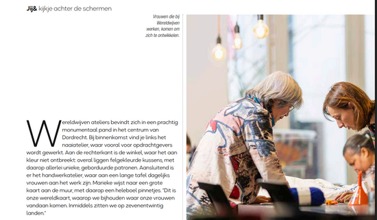 Een kijkje achter de schermen bij Wereldwijven ateliers